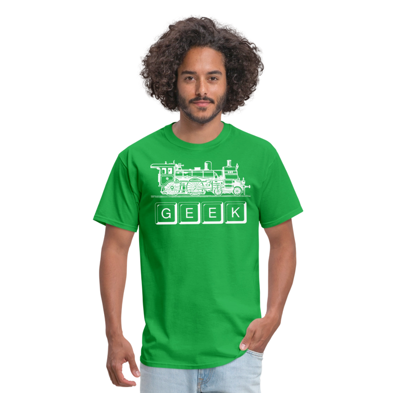 Train Geek - Unisex Classic T-Shirt - bright green