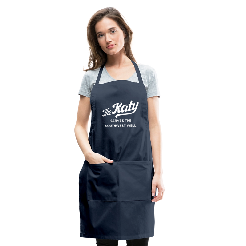 The Katy Serves the Southwest Well - Adjustable Apron - navy