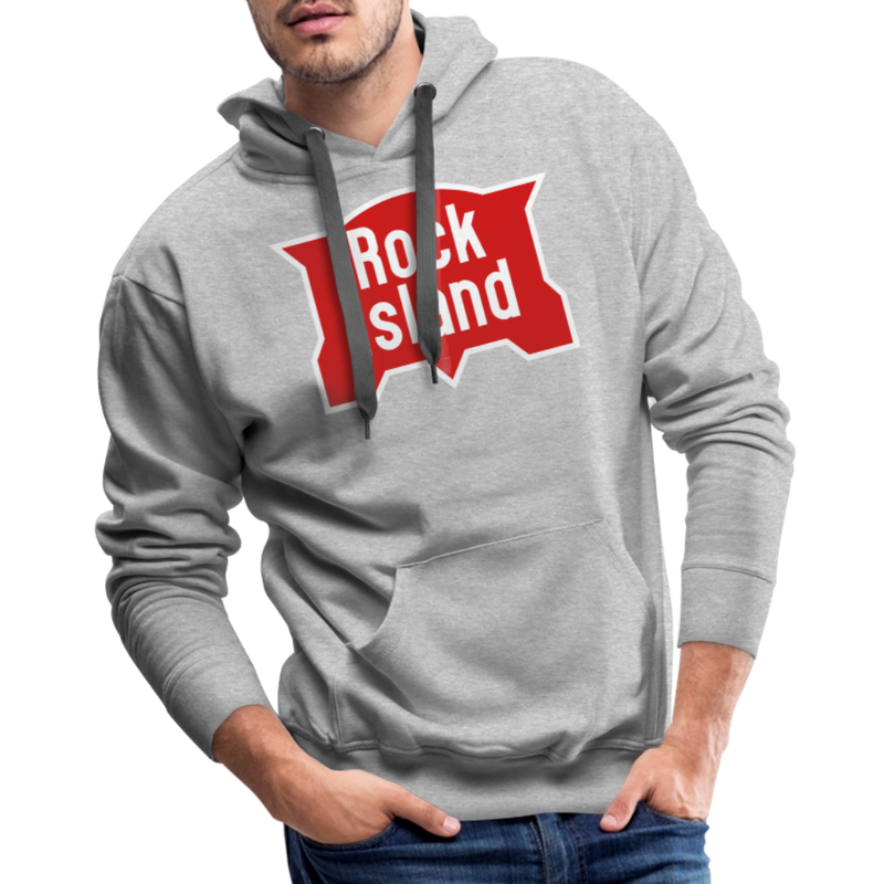 Rock Island Logo - Men’s Premium Hoodie - heather grey