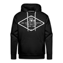 Lima Builder's Plate White Print - Men’s Premium Hoodie - black