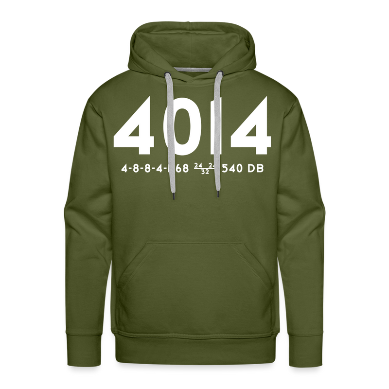 Union Pacific Big Boy 4014 Cab Info Dark - Men’s Premium Hoodie - olive green