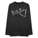 Union Pacific Big Boy Chalk Scrawl - Men's Premium Long Sleeve T-Shirt - charcoal grey