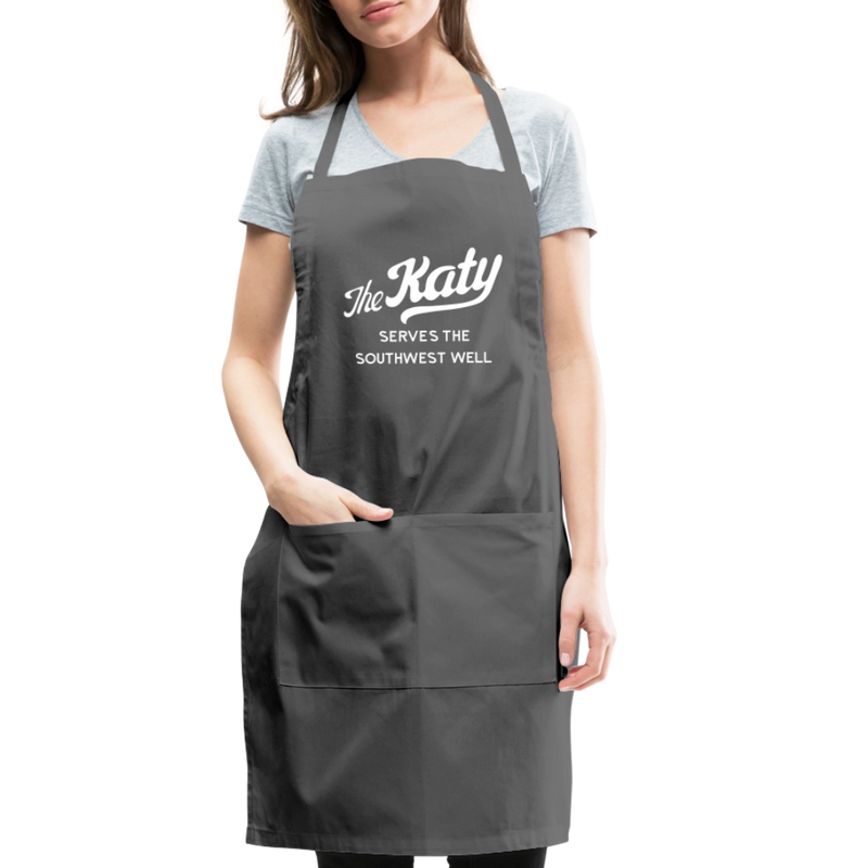 The Katy Serves the Southwest Well - Adjustable Apron - charcoal