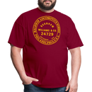 Baldwin Locomotive Works Builder's Plate Burnham - Unisex Classic T-Shirt - burgundy