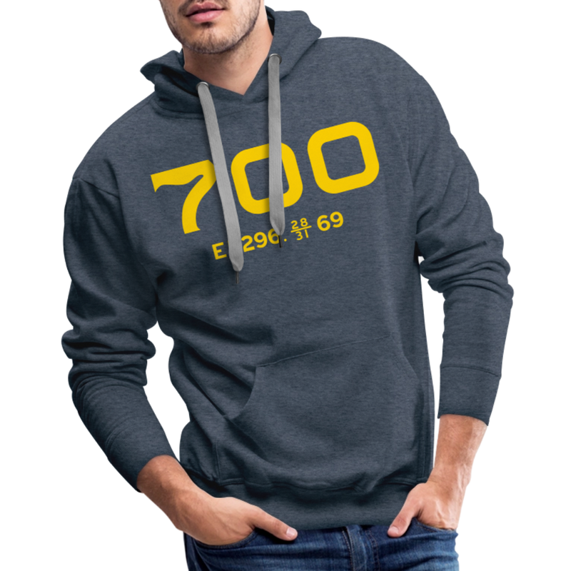 SP&S 700 Cab Info - Men’s Premium Hoodie - heather denim