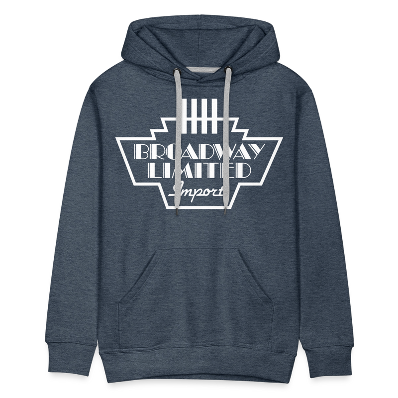 Broadway Limited Imports Logo - Men’s Premium Hoodie - heather denim