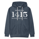 Missouri Pacific Lines Cab Info - Men’s Premium Hoodie - heather denim