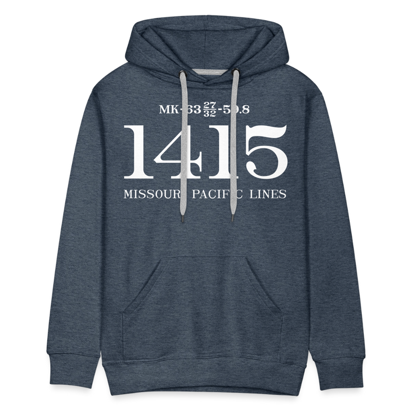 Missouri Pacific Lines Cab Info - Men’s Premium Hoodie - heather denim