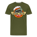 Model Train Stuff - Men's Premium T-Shirt - olive green