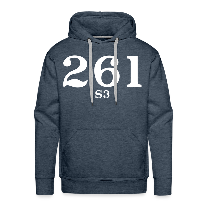 Milwaukee Road S3 Cab Info - Men’s Premium Hoodie - heather denim