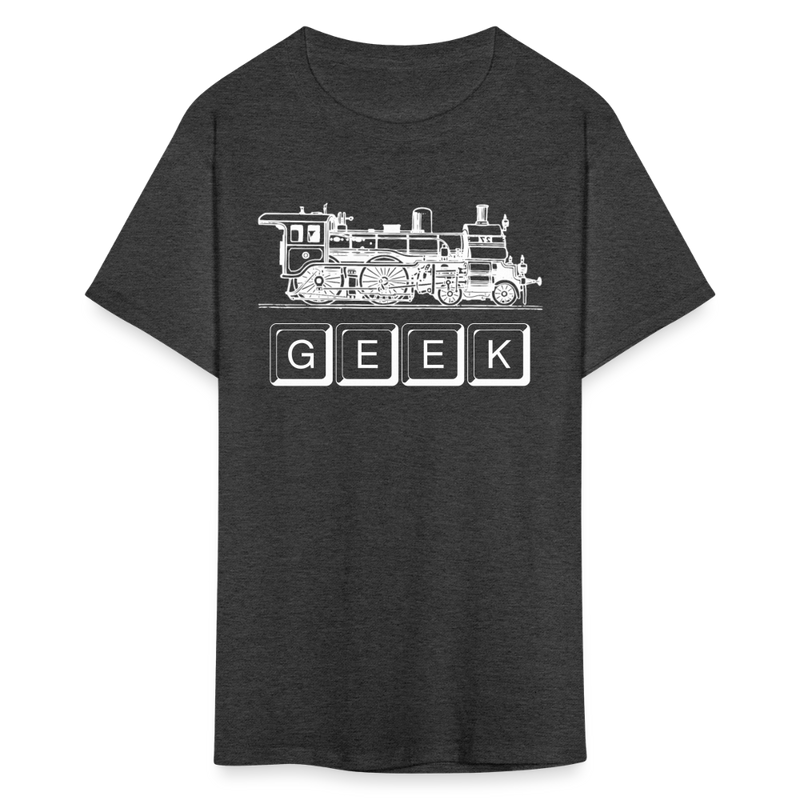 Train Geek - Unisex Classic T-Shirt - heather black