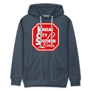 Kansas City Southern Lines - Men’s Premium Hoodie - heather denim