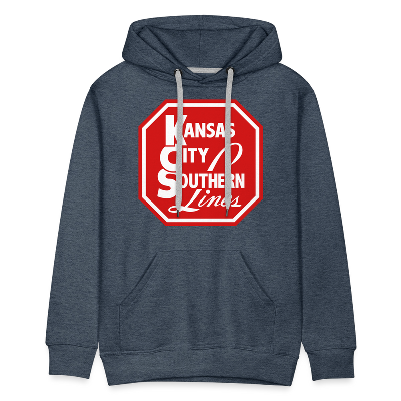 Kansas City Southern Lines - Men’s Premium Hoodie - heather denim