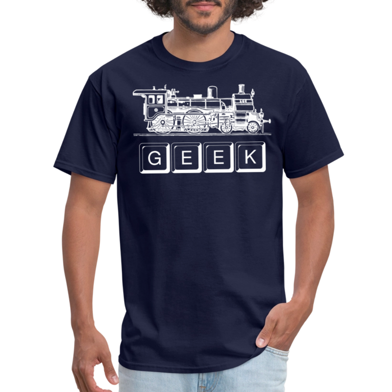 Train Geek - Unisex Classic T-Shirt - navy