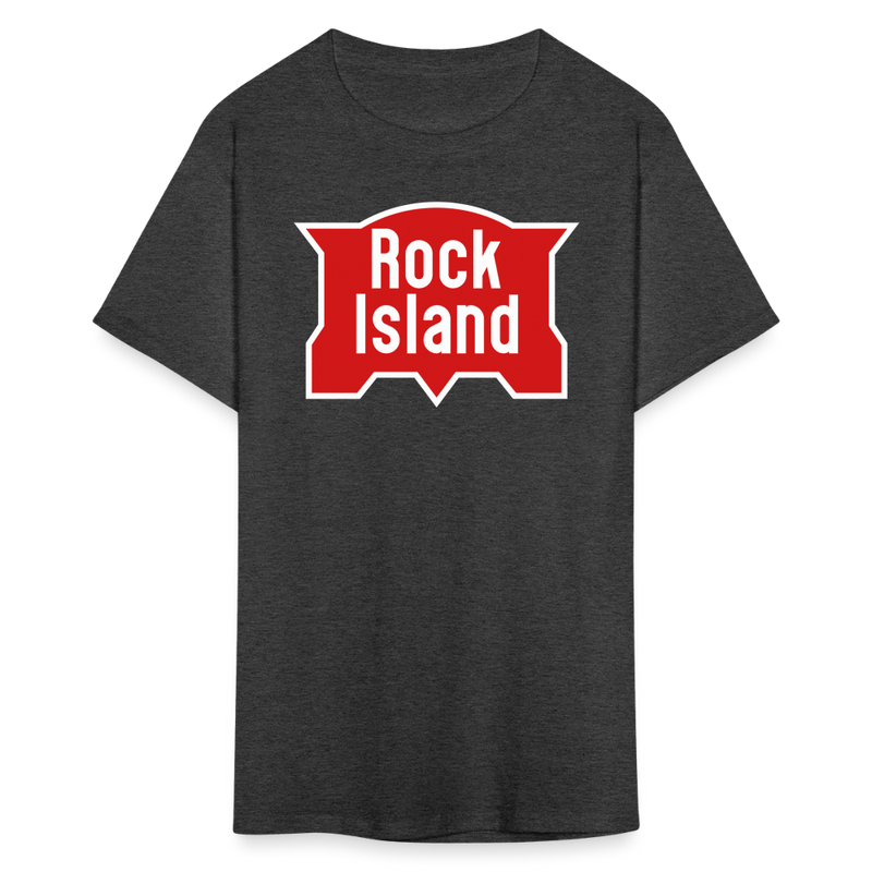 Rock Island Logo - Unisex Classic T-Shirt - heather black