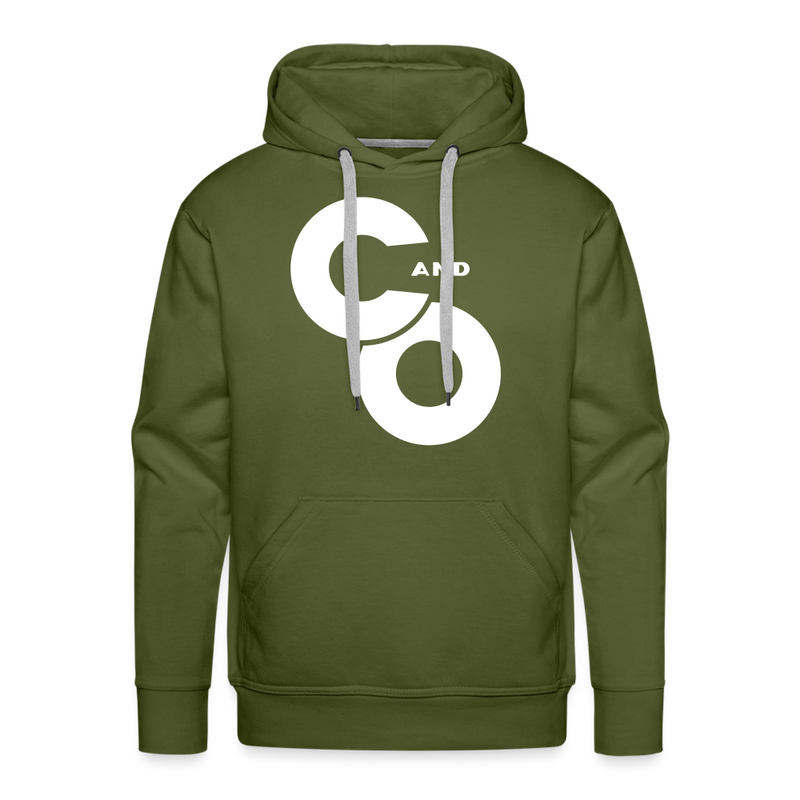 C and O Logo - Men’s Premium Hoodie - olive green