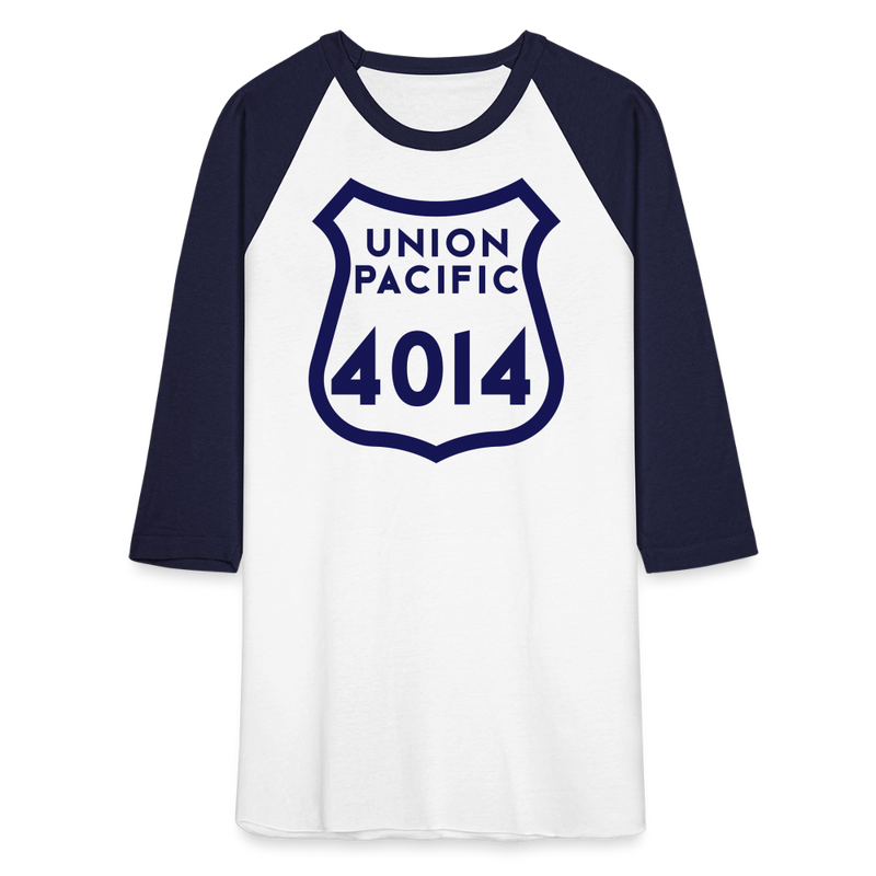 Union Pacific Big Boy 4014 - Baseball T-Shirt - white/navy