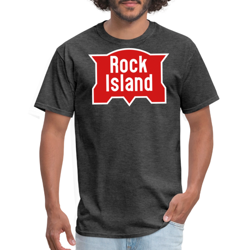 Rock Island Logo - Unisex Classic T-Shirt - heather black