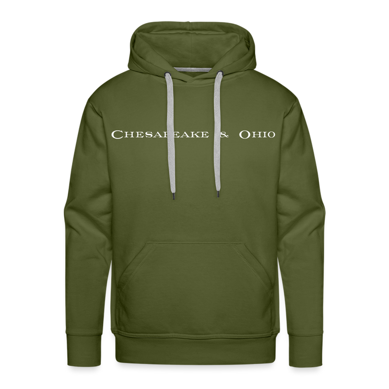 Chesapeake & Ohio - Men’s Premium Hoodie - olive green