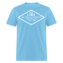 Lima Builder's Plate White Print - Unisex Classic T-Shirt - aquatic blue