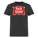 Rock Island Logo - Unisex Classic T-Shirt - heather black