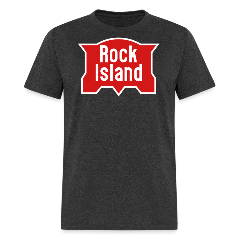 Rock Island Logo - Unisex Classic T-Shirt - heather black
