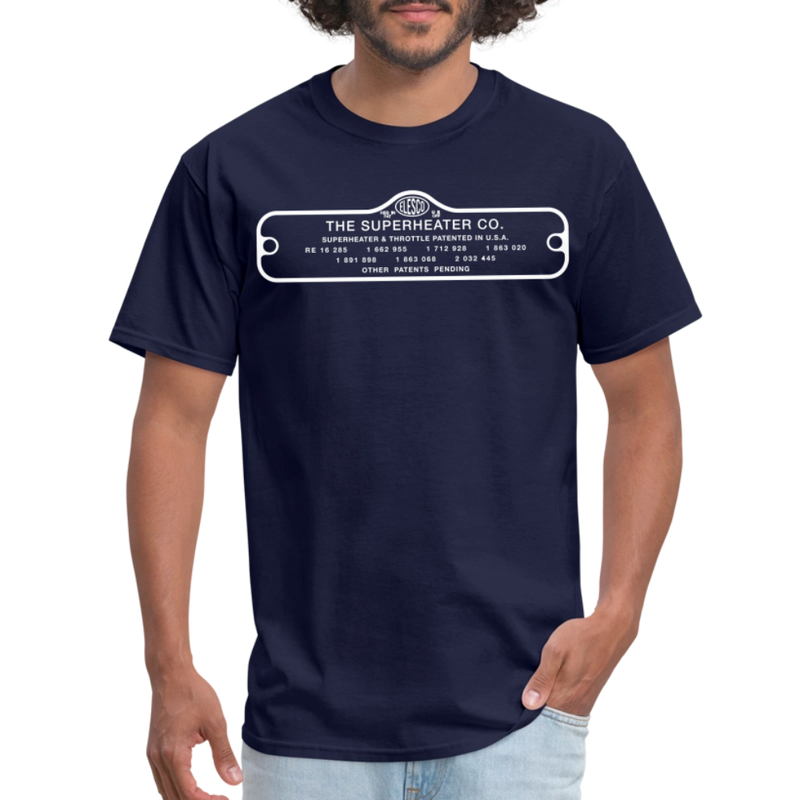 The Superheater Co Contoured - Unisex Classic T-Shirt - navy