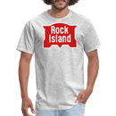 Rock Island Logo - Unisex Classic T-Shirt - heather gray