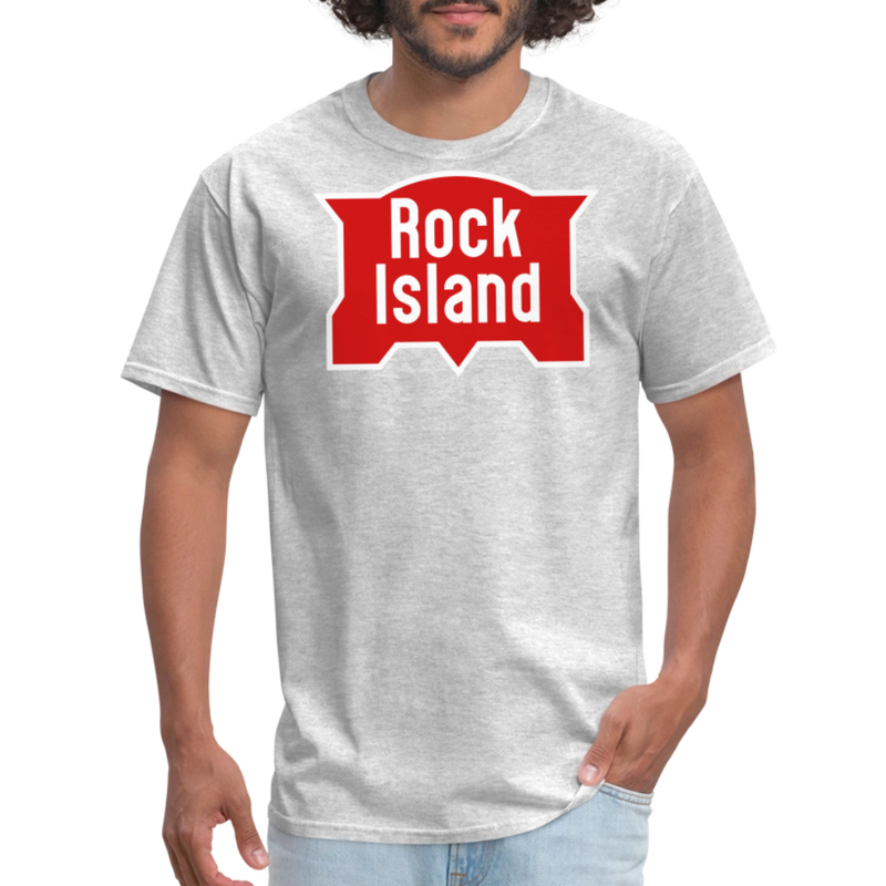 Rock Island Logo - Unisex Classic T-Shirt - heather gray