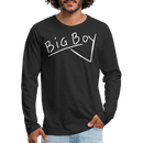Union Pacific Big Boy Chalk Scrawl - Men's Premium Long Sleeve T-Shirt - black