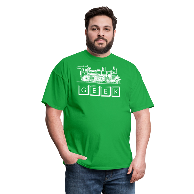 Train Geek - Unisex Classic T-Shirt - bright green