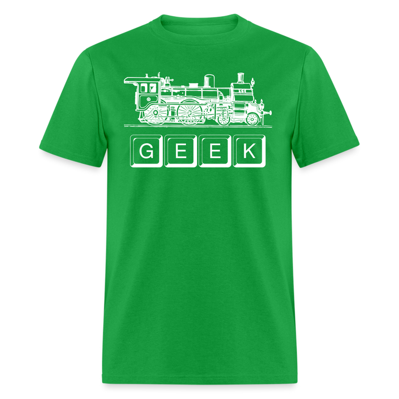 Train Geek - Unisex Classic T-Shirt - bright green