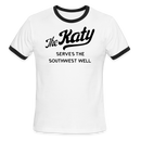 The Katy Serves the Southwest Well - Men's Ringer T-Shirt - white/black