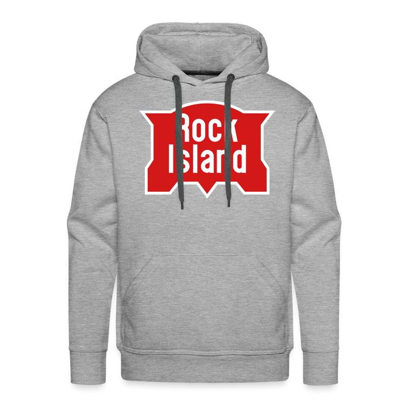 Rock Island Logo - Men’s Premium Hoodie - heather grey