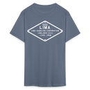 Lima Builder's Plate White Print - Unisex Classic T-Shirt - denim