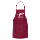 The Katy Serves the Southwest Well - Adjustable Apron - burgundy