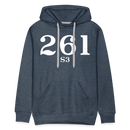 Milwaukee Road S3 Cab Info - Men’s Premium Hoodie - heather denim