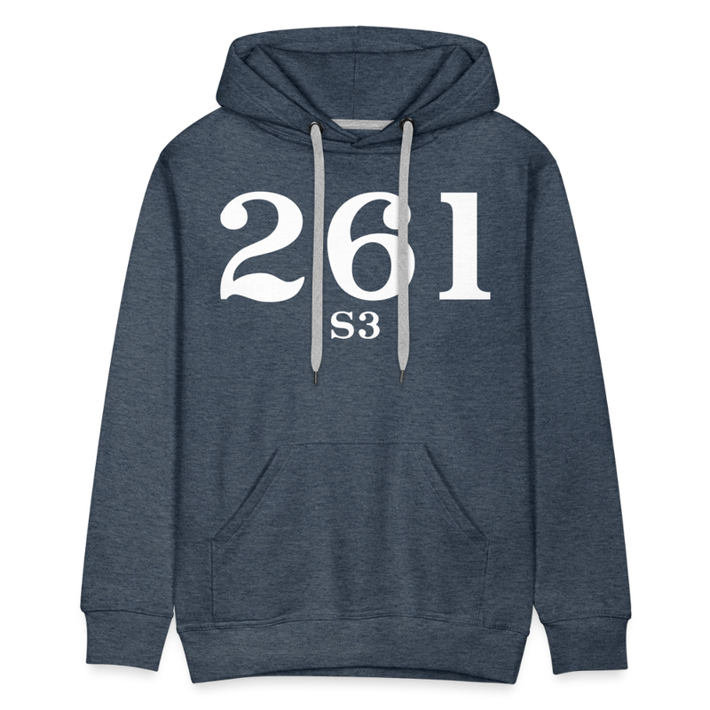 Milwaukee Road S3 Cab Info - Men’s Premium Hoodie - heather denim