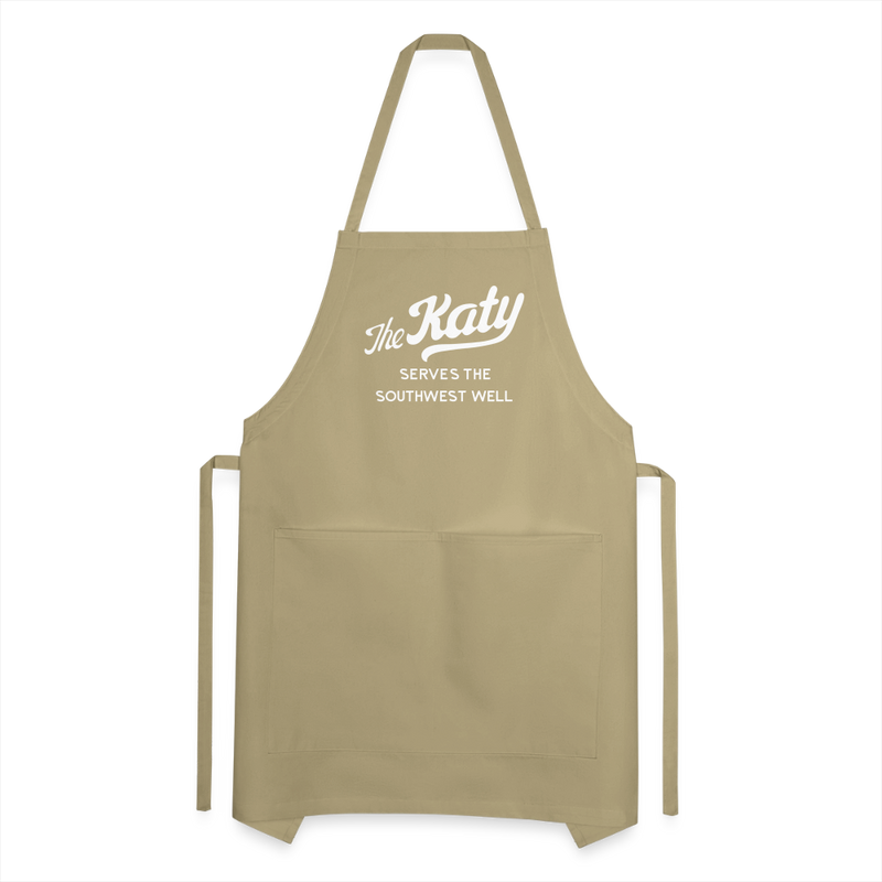 The Katy Serves the Southwest Well - Adjustable Apron - khaki