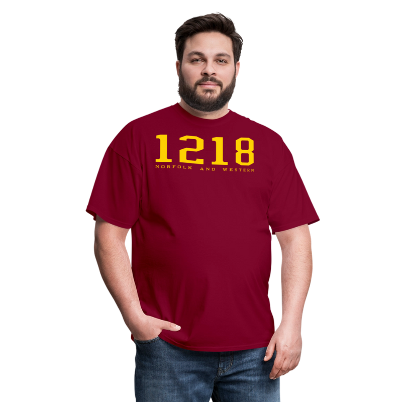 Norfolk and Western 1218 - Unisex Classic T-Shirt - burgundy