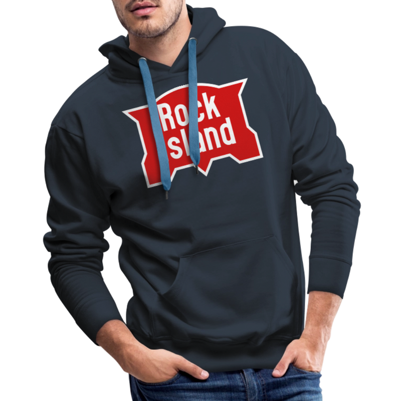 Rock Island Logo - Men’s Premium Hoodie - navy