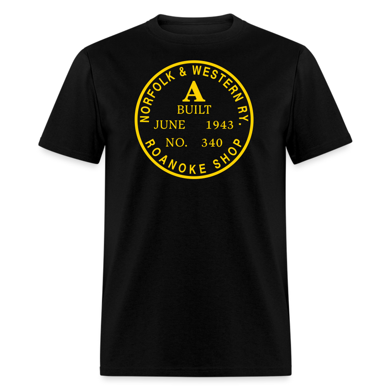 Norfolk & Western Class A Builder's Plate - Unisex Classic T-Shirt - black