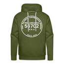 Baldwin Locomotive Works Builder's Plate - Men’s Premium Hoodie - olive green