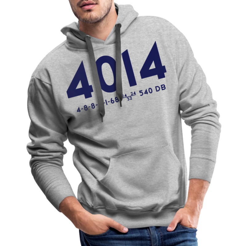 Union Pacific Big Boy 4014 Cab Info Light - Men’s Premium Hoodie - heather grey