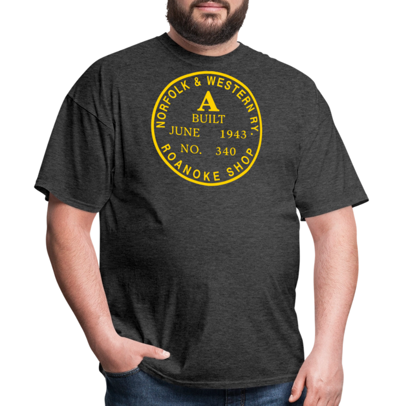 Norfolk & Western Class A Builder's Plate - Unisex Classic T-Shirt - heather black