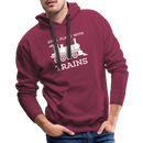 Still Plays With Trains - Men’s Premium Hoodie - burgundy