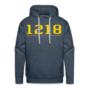 Norfolk and Western 1218 - Men’s Premium Hoodie - heather denim