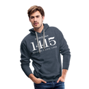 Missouri Pacific Lines Cab Info - Men’s Premium Hoodie - heather denim