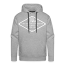 Lima Builder's Plate White Print - Men’s Premium Hoodie - heather grey