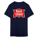 Rock Island Logo - Unisex Classic T-Shirt - navy